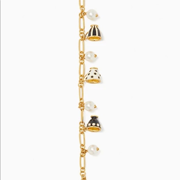 Kate Spade alice in wonderland teacup charm bracelet - Picture 3 of 4